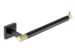 Полотенцедержатель Rose RG3006H золото/чёрный