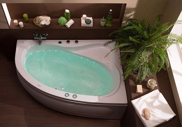 Акриловая ванна Aquanet Luna 155x100 R