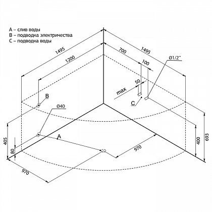 Акриловая ванна Aquanet Malta New 150x150