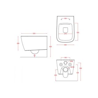 Унитаз Artceram A16 ASV003 15 00 серый Унитаз Artceram A16 ASV003 15 00 серый