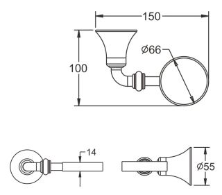 Дозатор жидкого мыла Rose RG1244 хром Дозатор жидкого мыла Rose RG1244 хром
