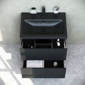 Тумба под раковину Am.Pm Gem 60см чёрный матовый M90FHX06022BM