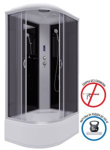 Душевая кабина Niagara NG-2510-14RP 120x80см серебро/тонированное