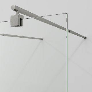 Душевая перегородка WasserKRAFT Vechte 60W39BG 90 см профиль никель стекло прозрачное