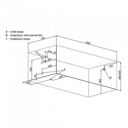 Акриловая ванна Aquanet Polo 170x80