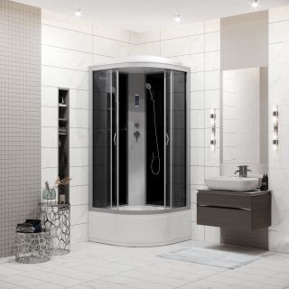 Душевая кабина Niagara NG-2507-14P 80x80см серебро/тонированное