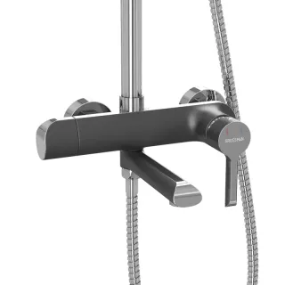 Душевая стойка Grossman Alba 500.K35.06.100/210 хром/чёрный