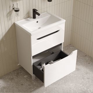 Тумба с раковиной IDDIS Рэй (Ray) RAY60WFi95K 60 см белый