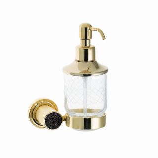 Дозатор для жидкого мыла Boheme Royal Cristal 10932-G-B золото/чёрный Дозатор для жидкого мыла Boheme Royal Cristal 10932-G-B золото/чёрный