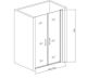 Душевая дверь в нишу Good Door Pandora SD100 стекло прозрачное