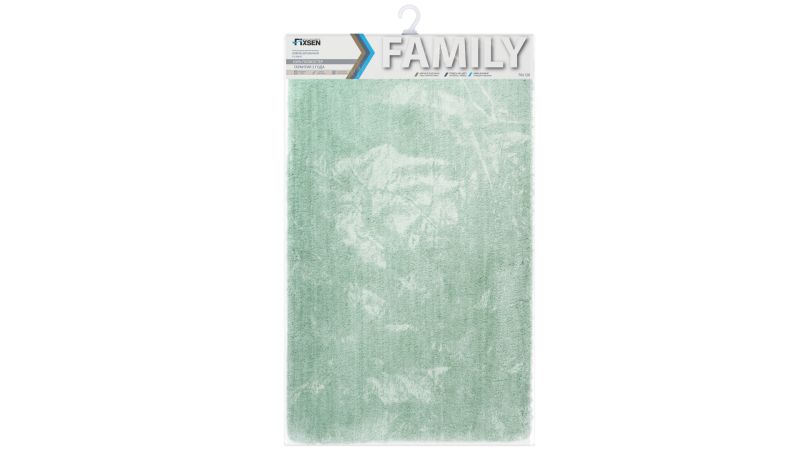 Коврик для ванной Fixsen Family, зеленый, 1-ый (70х120 см), (FX-9003F) Коврик для ванной Fixsen Family, зеленый, 1-ый (70х120 см), (FX-9003F)