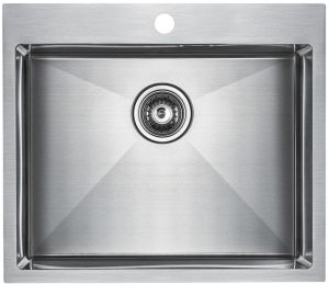 Мойка кухонная Paulmark Isar PM805951-BS брашированная нержавеющая сталь