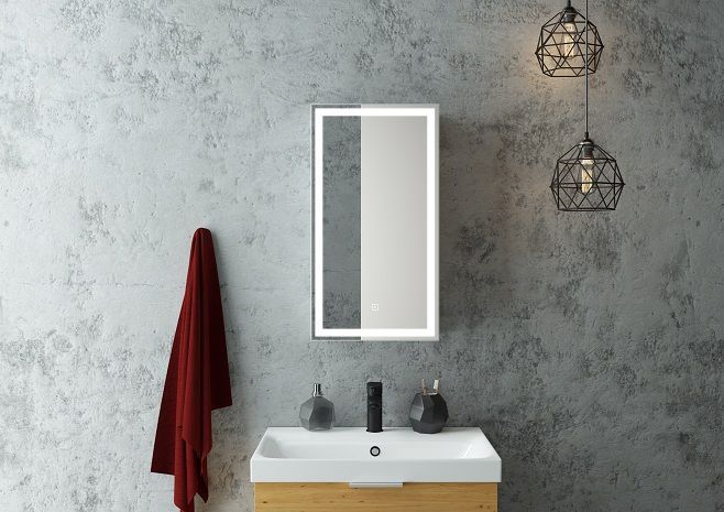 Зеркало-шкаф с подсветкой Art&Max Techno левый 35см белый AM-Tec-350-650-1D-L-DS-F Зеркало-шкаф с подсветкой Art&Max Techno левый 35см белый AM-Tec-350-650-1D-L-DS-F