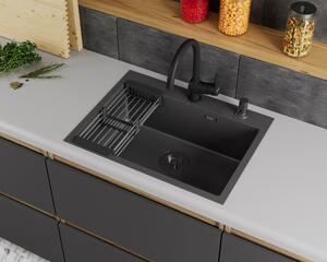 Кухонная мойка D&K DKS604506 60см графит