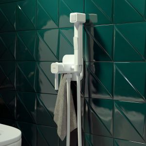 Гигиенический душ со смесителем IDDIS Axes белый 004WTS0i08