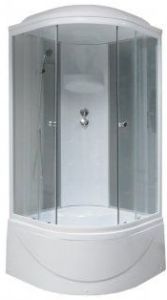 Душевая кабина Royal Bath BK стекло матовое/прозрачное 100x100см RB100BK4-MT