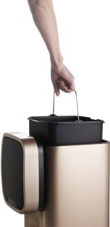 Ведро для мусора Weltwasser WW RONE CG 28L шампань золото