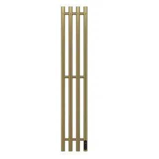 Полотенцесушитель электрический APEXTERMO Луна LN10113GLB 110x18 см с крючками золото матовое