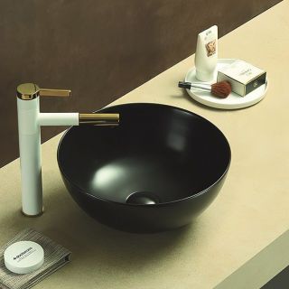 Раковина Art&Max 35см чёрный матовый AM-107-MB Раковина Art&Max 35см чёрный матовый AM-107-MB