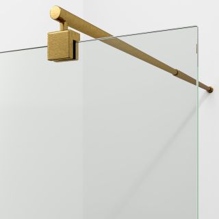 Душевая перегородка WasserKRAFT Rur 30W46BG 110 см профиль золото стекло прозрачное