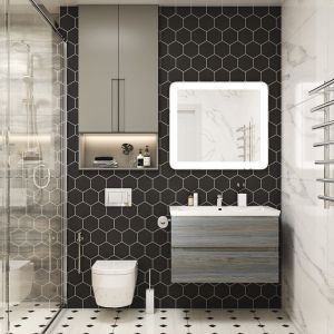Подвесная тумба под раковину Art&Max Techno 90см сосна AM-Techno-900-2C-SO-LW635