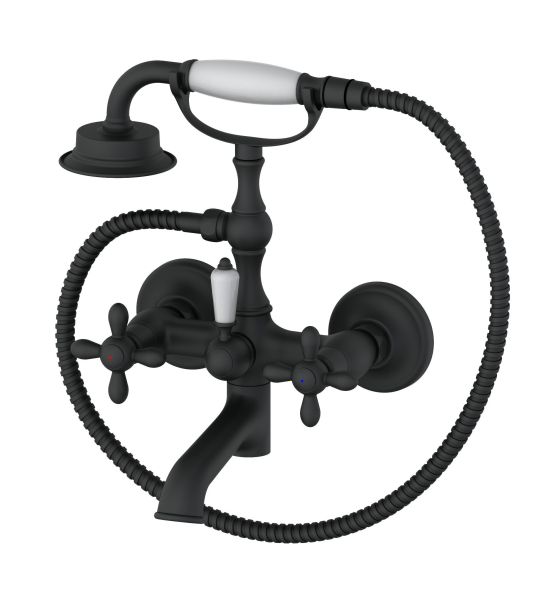 Смеситель для ванны с душем Wonzon & Woghand Retro WW-88639020-MB чёрный матовый