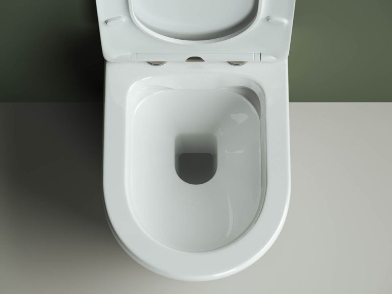 Подвесной унитаз Ceramica Nova Highlight CN1804 безободковый белый