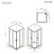 Душевой уголок Am.Pm Gem W90G-403-8080-MT 80x80 см без поддона хром матовый