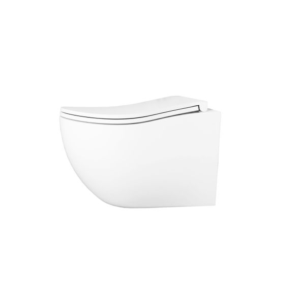 Унитаз подвесной безободковый (торнадо) D&K M?nchen 520*360*360мм, сиденье микролифт, белый (DT1566516)