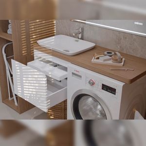 Тумба под раковину подвесная Velvex Klaufs tp.KLA.56.1Y, 55 см