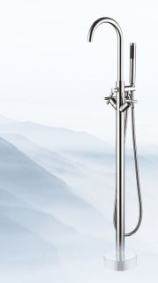 Напольный смеситель для ванны Swedbe Spira 4002 хром Напольный смеситель для ванны Swedbe Spira 4002 хром