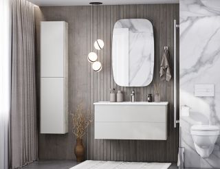 Шкаф Акватон Сохо слэйт/галька серая 1A258403AJ9A0 Шкаф Акватон Сохо слэйт/галька серая 1A258403AJ9A0