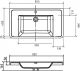 Раковина BelBagno из искусственного мрамора 80см EA-800-LVB