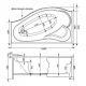 Каркас сварной для акриловой ванны Aquanet Palma 170x90 L