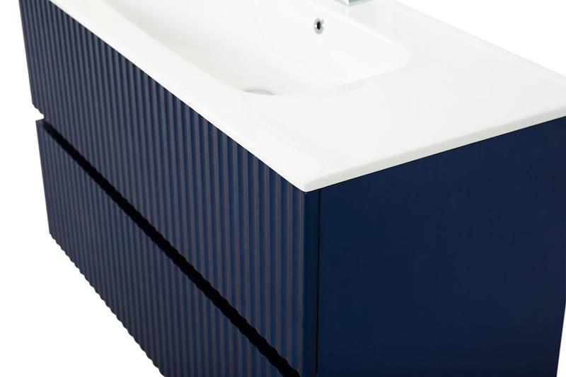 Подвесная тумба под раковину Art&Max Torino 80см сапфир AM-TORINO-800-2C-SO-SA-P
