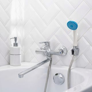 Смеситель для ванны с душем РМС SL126-006E хром Смеситель для ванны с душем РМС SL126-006E хром