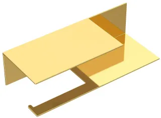 Держатель туалетной бумаги Boheme Qubic 10721-2-G золото