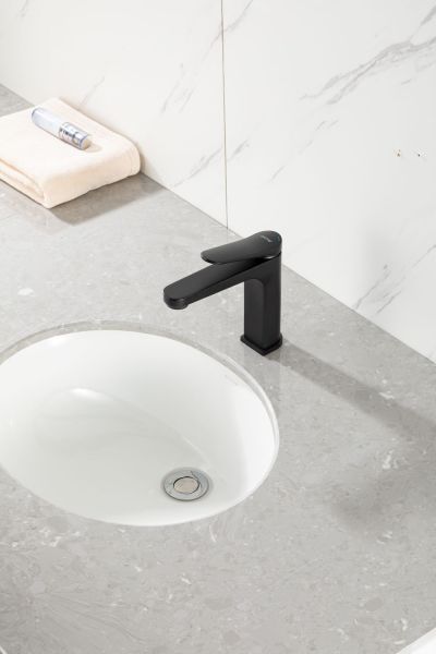 Смеситель для раковины Gappo G1010-6 чёрный Смеситель для раковины Gappo G1010-6 чёрный