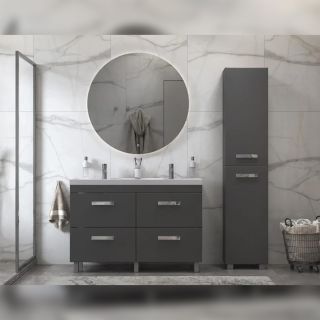Пенал (40см) Velvex Orlando pn.ORL.40, графит Пенал (40см) Velvex Orlando pn.ORL.40, графит