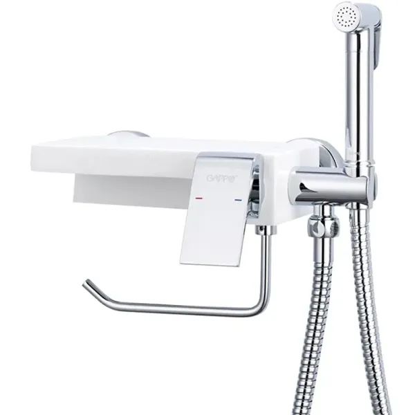 Гигиенический душ со смесителем и бумагодержателем Gappo G7296 хром