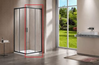 Душевая дверь Vincea Garda VHC-1G110CLGM 110 см профиль вороненая сталь стекло прозрачное