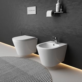 Биде подвесное Ceramica Nova Forma CN3012 белый Биде подвесное Ceramica Nova Forma CN3012 белый