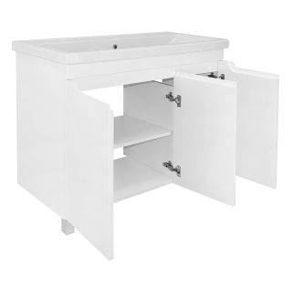 Тумба с раковиной Azario Kantri CS00097260 100 см белый глянец