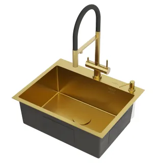 Кухонная мойка Roxenbath Simple 60 560220-60G золото