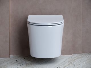 Подвесной унитаз Ceramica Nova Balearica CN6000 безободковый белый Подвесной унитаз Ceramica Nova Balearica CN6000 безободковый белый