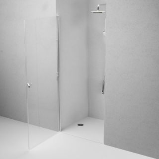 Душевая дверь AM.PM Sunny W87G-90-1P-MT прозрачное стекло профиль серебристый 90x190