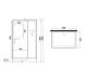 Душевая кабина Niagara Standart ST120/90/15Q/BL/BK 120x90 см профиль чёрный стекло прозрачное