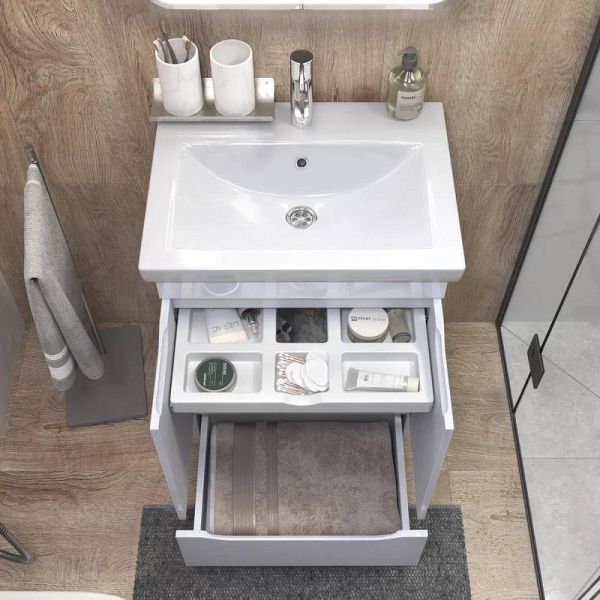 Тумба под раковину напольная Vigo Grani 284 60 см белый