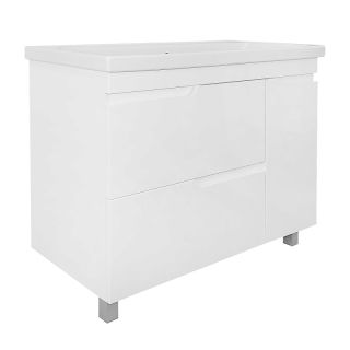 Тумба с раковиной Azario Kantri CS00097259 100 см белый глянец