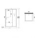 Душевая кабина Niagara Standart ST90/15Q/BK 90x90 см профиль белый стекло прозрачное